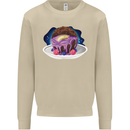 Space Planet Dessert Funny Food Mens Sweatshirt Jumper Sand