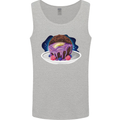 Space Planet Dessert Funny Food Mens Vest Tank Top Sports Grey