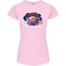 Space Planet Dessert Funny Food Womens Petite Cut T-Shirt Light Pink