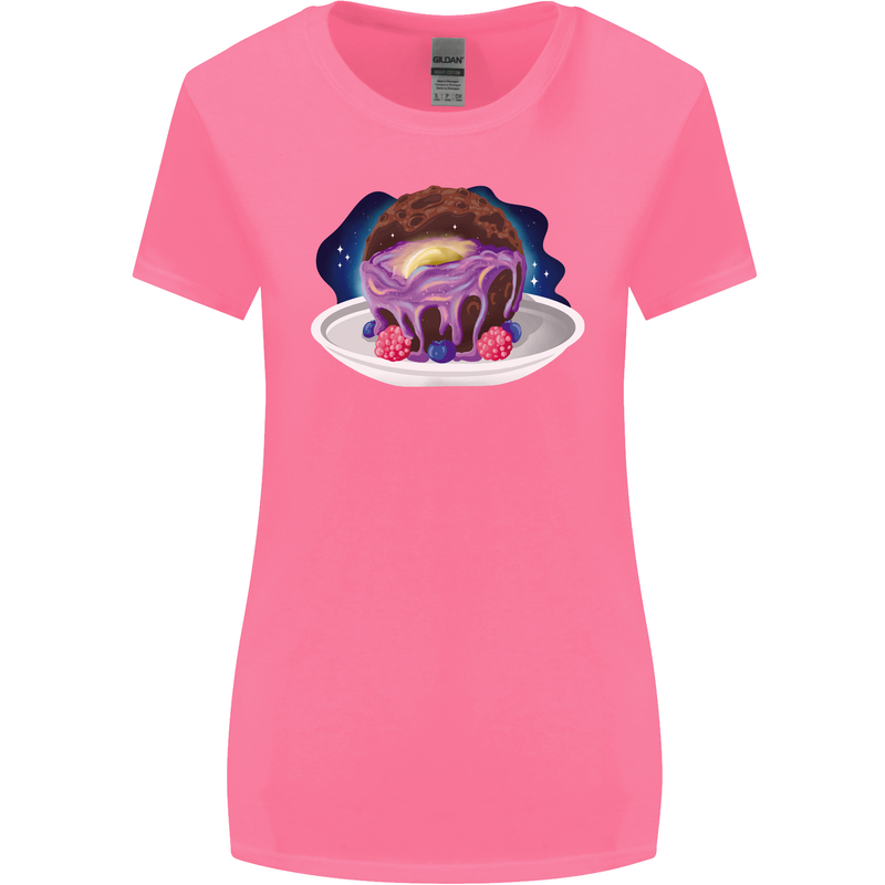 Space Planet Dessert Funny Food Womens Wider Cut T-Shirt Azalea