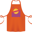 Space Revolution Universe Astronaut 60's Cotton Apron 100% Organic Orange