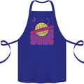 Space Revolution Universe Astronaut 60's Cotton Apron 100% Organic Royal Blue