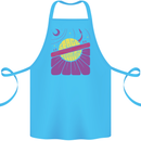 Space Revolution Universe Astronaut 60's Cotton Apron 100% Organic Turquoise