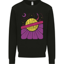 Space Revolution Universe Astronaut 60's Kids Sweatshirt Jumper Black