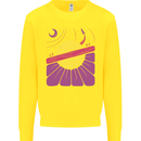 Space Revolution Universe Astronaut 60's Kids Sweatshirt Jumper Yellow