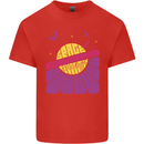 Space Revolution Universe Astronaut 60's Kids T-Shirt Childrens Red