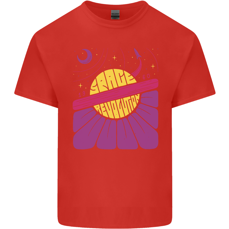 Space Revolution Universe Astronaut 60's Kids T-Shirt Childrens Red
