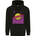 Space Revolution Universe Astronaut 60's Mens 80% Cotton Hoodie Black
