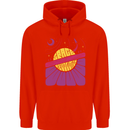 Space Revolution Universe Astronaut 60's Mens 80% Cotton Hoodie Bright Red
