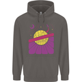 Space Revolution Universe Astronaut 60's Mens 80% Cotton Hoodie Charcoal