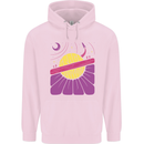 Space Revolution Universe Astronaut 60's Mens 80% Cotton Hoodie Light Pink