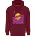 Space Revolution Universe Astronaut 60's Mens 80% Cotton Hoodie Maroon