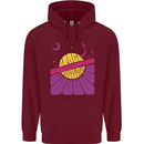 Space Revolution Universe Astronaut 60's Mens 80% Cotton Hoodie Maroon
