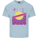 Space Revolution Universe Astronaut 60's Mens Cotton T-Shirt Tee Top Light Blue