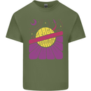 Space Revolution Universe Astronaut 60's Mens Cotton T-Shirt Tee Top Military Green