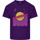Space Revolution Universe Astronaut 60's Mens Cotton T-Shirt Tee Top Purple