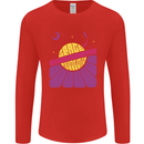 Space Revolution Universe Astronaut 60's Mens Long Sleeve T-Shirt Red