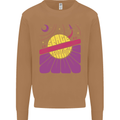 Space Revolution Universe Astronaut 60's Mens Sweatshirt Jumper Caramel Latte