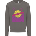 Space Revolution Universe Astronaut 60's Mens Sweatshirt Jumper Charcoal