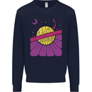 Space Revolution Universe Astronaut 60's Mens Sweatshirt Jumper Navy Blue