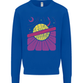 Space Revolution Universe Astronaut 60's Mens Sweatshirt Jumper Royal Blue