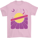 Space Revolution Universe Astronaut 60's Mens T-Shirt Cotton Gildan Light Pink