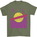 Space Revolution Universe Astronaut 60's Mens T-Shirt Cotton Gildan Military Green