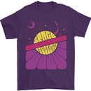 Space Revolution Universe Astronaut 60's Mens T-Shirt Cotton Gildan Purple