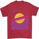 Space Revolution Universe Astronaut 60's Mens T-Shirt Cotton Gildan Red