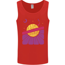 Space Revolution Universe Astronaut 60's Mens Vest Tank Top Red