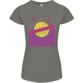 Space Revolution Universe Astronaut 60's Womens Petite Cut T-Shirt Charcoal