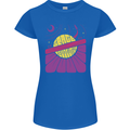 Space Revolution Universe Astronaut 60's Womens Petite Cut T-Shirt Royal Blue