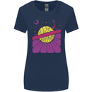 Space Revolution Universe Astronaut 60's Womens Wider Cut T-Shirt Navy Blue