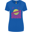 Space Revolution Universe Astronaut 60's Womens Wider Cut T-Shirt Royal Blue