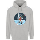 Space Rock Funny Astronaut Guitar Guitarist Childrens Kids Hoodie Sports Grey