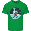 Space Rock Funny Astronaut Guitar Guitarist Kids T-Shirt Childrens Irish Green