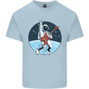Space Rock Funny Astronaut Guitar Guitarist Kids T-Shirt Childrens Light Blue