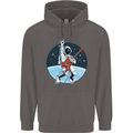 Space Rock Funny Astronaut Guitar Guitarist Mens 80% Cotton Hoodie Charcoal