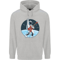 Space Rock Funny Astronaut Guitar Guitarist Mens 80% Cotton Hoodie Sports Grey