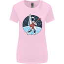 Space Rock Funny Astronaut Guitar Guitarist Womens Wider Cut T-Shirt Light Pink