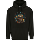 Space Ship Fantasy Boat Sailing Sailor Mens 80% Cotton Hoodie Black