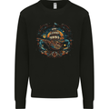 Space Ship Fantasy Boat Sailing Sailor Mens Sweatshirt Jumper Black