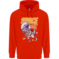 Space T-Rex Dinosaur Dino Astronaut Childrens Kids Hoodie Bright Red