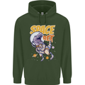 Space T-Rex Dinosaur Dino Astronaut Childrens Kids Hoodie Forest Green