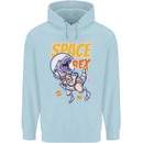 Space T-Rex Dinosaur Dino Astronaut Childrens Kids Hoodie Light Blue