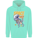 Space T-Rex Dinosaur Dino Astronaut Childrens Kids Hoodie Peppermint