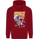 Space T-Rex Dinosaur Dino Astronaut Childrens Kids Hoodie Red