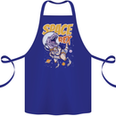 Space T-Rex Dinosaur Dino Astronaut Cotton Apron 100% Organic Royal Blue