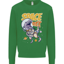 Space T-Rex Dinosaur Dino Astronaut Kids Sweatshirt Jumper Irish Green