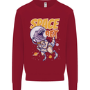 Space T-Rex Dinosaur Dino Astronaut Kids Sweatshirt Jumper Red